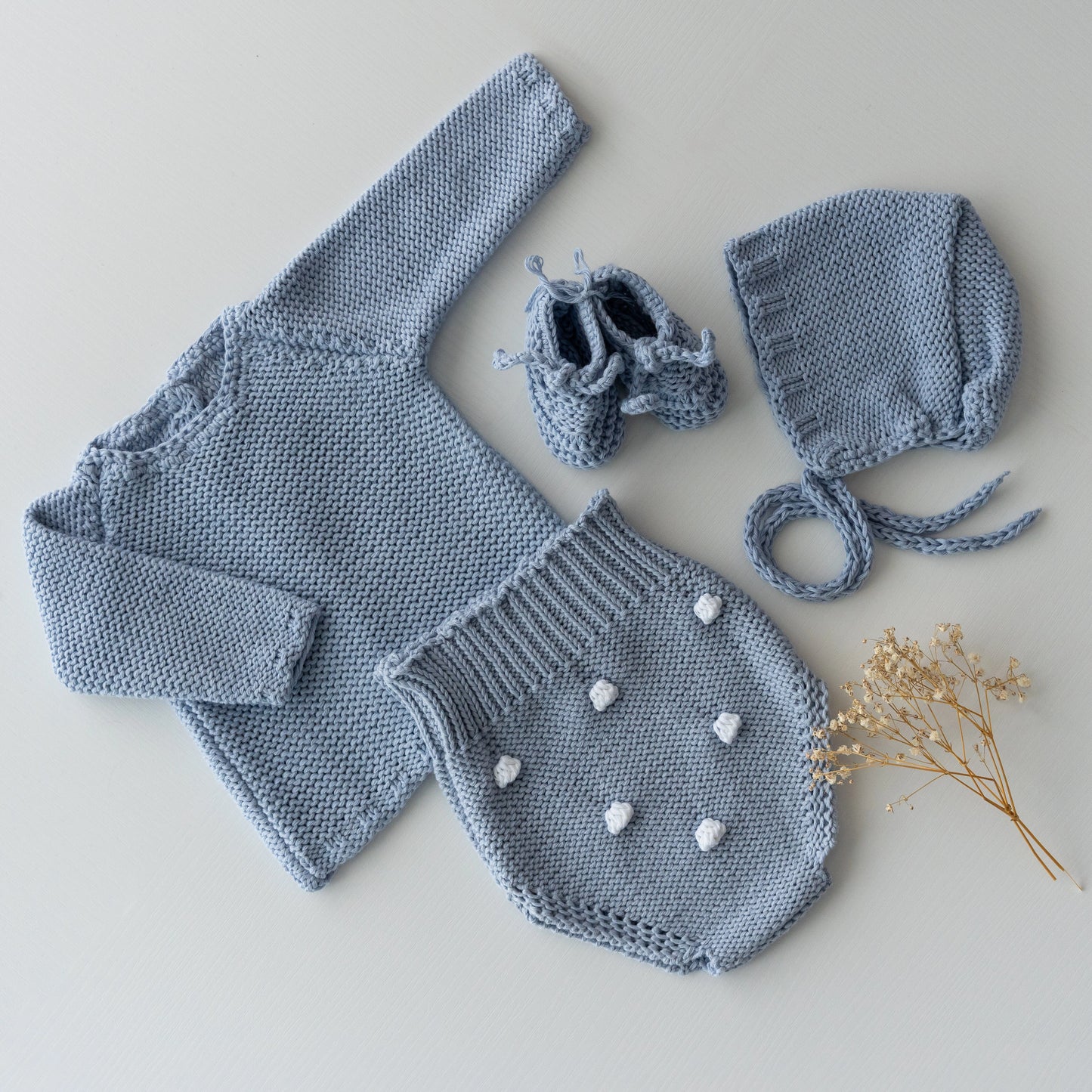 Conjunto Bodoque Azul Empolvado