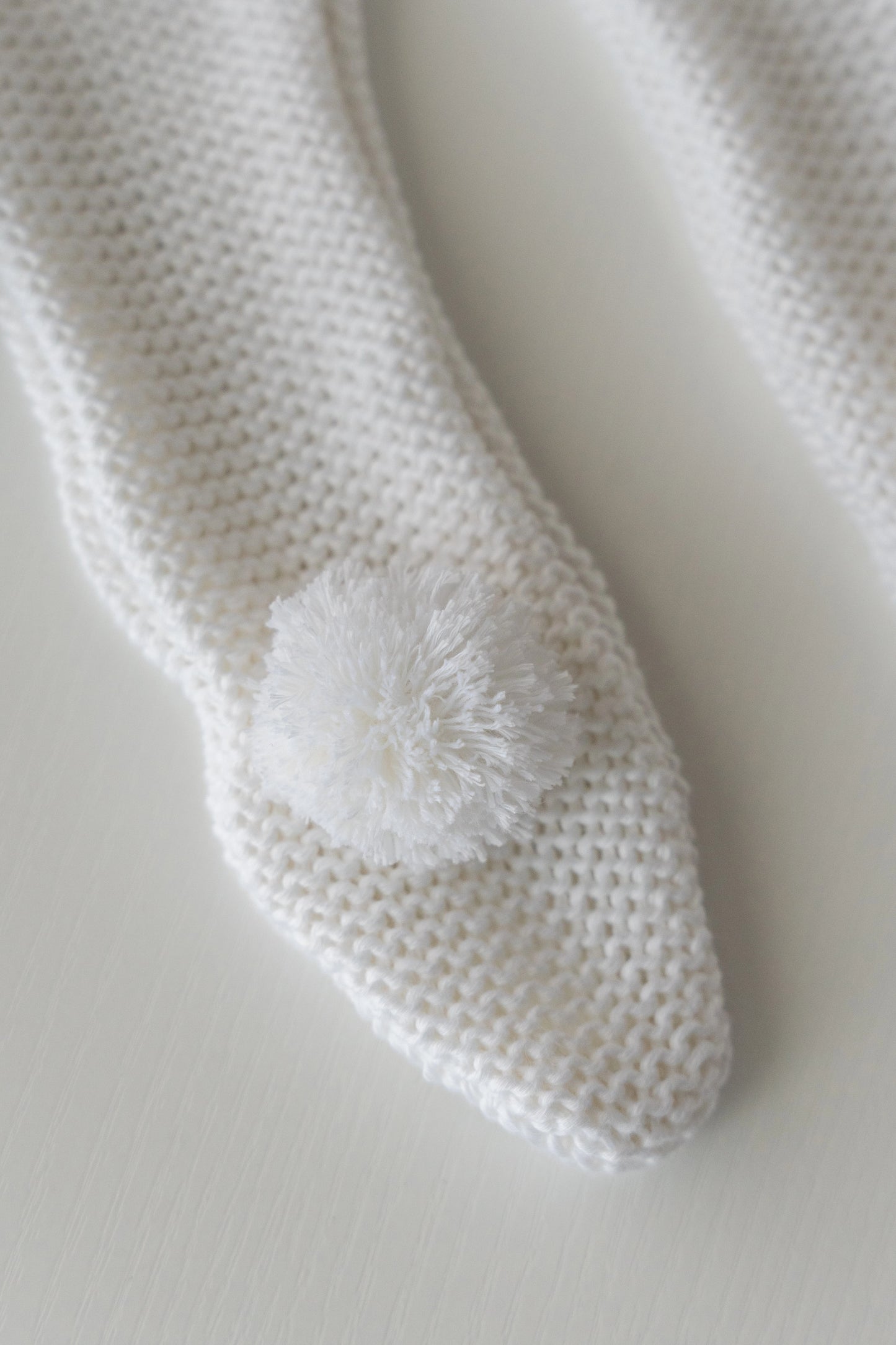 Polaina Pompón Blanco